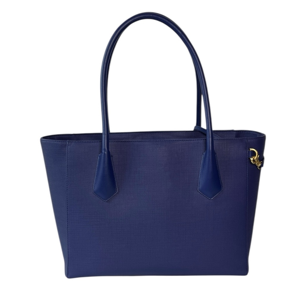 DAGNE DOVER Signature Legend Purple Coated Canvas Large Laptop Tote Bag